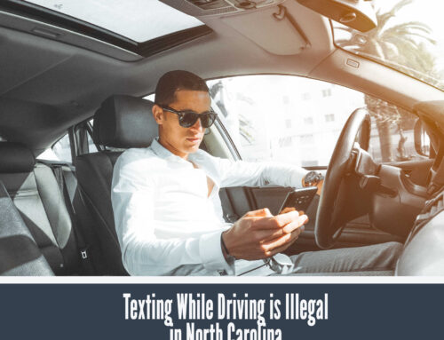 Texting while driving is illegal in North Carolina