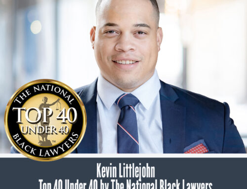 Kevin Littlejohn-Top 40 Under 40 by The National Black Lawyers