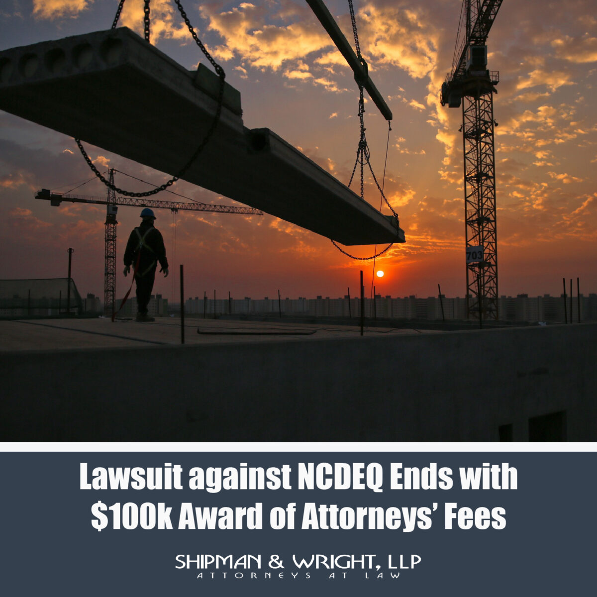 Lawsuit against NCDEQ Ends with 100k Award of Attorneys' Fees
